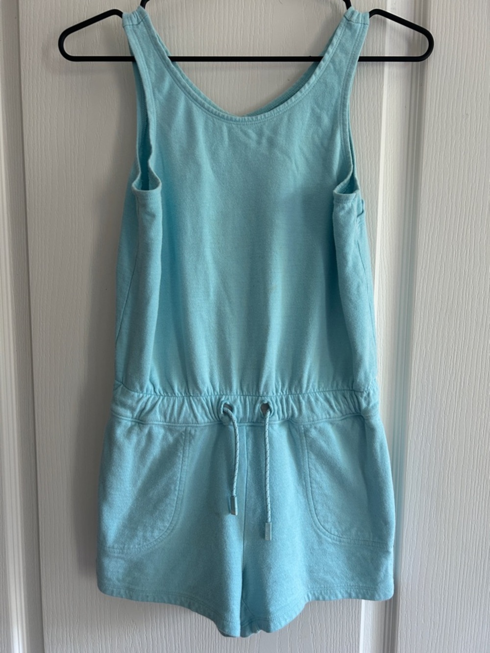 Athleta Girl M 8/10 Blue Jumper Cotton